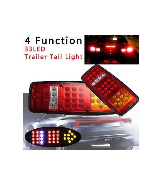 LED стопове мигач задна светлина 24v за камион бус ТИР, ремарке 28 * 10.5 CM