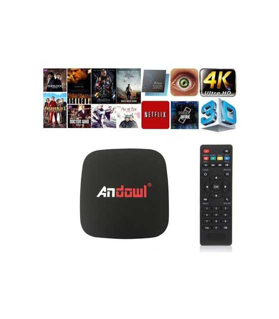 ANDOWLQ4 ANDROID TV BOX LITE 4K HD SMARTTV WIFI 2G+16GB