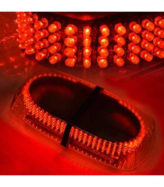 ЧЕРВЕНИ 240 LED автомобилни светкавици за автомобил на покрива 7 режима
