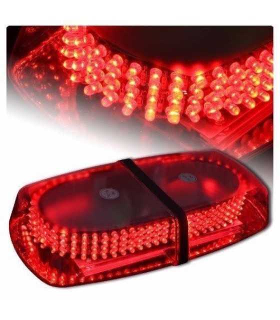 RED 240 LED Car Auto Roof Flash Strobe Magnets 7 Modes