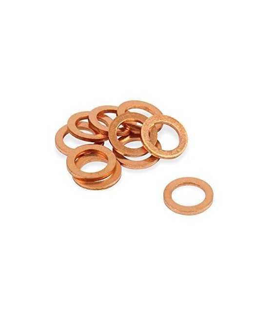 150PCS Solid Copper Washers Sump Plug Assorted Engine Seal Washer Set Box Solid Copper