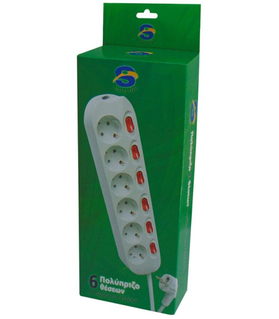 SL8006 ΠΟΛΥΠΡΙΖΟ ΣΟΥΚΟ 6 ΘΕΣΕΩΝ ME ΔΙΑΚΟΠΤΕΣΠΟΛΥΠΡΙΖΑ