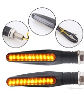 Motorcycle LED Turn Signal Lamp Sequential Flowing Indicator Light Universa