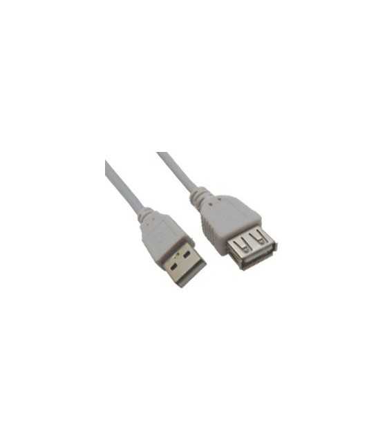 USB CABLE 2.0 A/M A/F EXTENSION BEIGE 1.8m