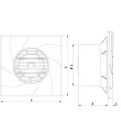 155-33200 ΕΞΑΕΡΙΣΤΗΡΑΣ ΜΠΑΝΙΟΥ 230V 17W 45dB 114m/h Ø10ΕΞΑΕΡΙΣΤΗΡΕΣ