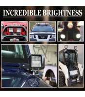 5inch Square LED Work Flood Light Bar Driving Offroad Truck Trailer UTE 4x4