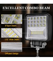 5inch Square LED Work Flood Light Bar Driving Offroad Truck Trailer UTE 4x4