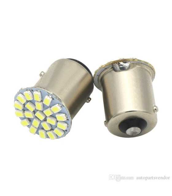1156 / BA15S / P21W 3W 200lm 22-SMD 1206 LED White Car Lamp (12V)