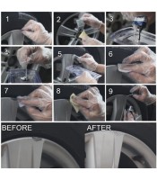 DIY Alloy Wheel Repair Kits Adhesive General Silver Car Auto Rim Dent Scratch Surface Damages Paint Care Repair Tools