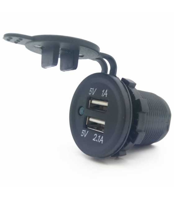 Socket charger USB for mounting 12/24V
