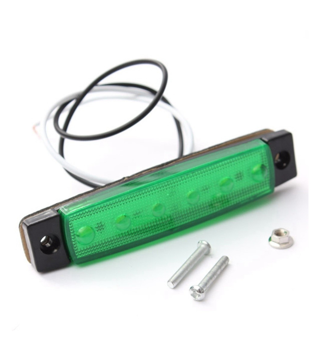 10x LED Indicator Lights 6 SMD 24V White For Truck Trailer Footprint Markers