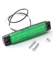 LED Светодиодни габарити, токоси, рибки 24V зелени
