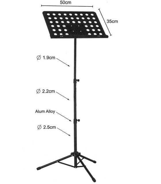 Musical lectern with floor stand