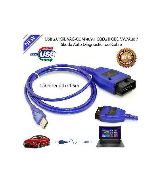 Продавам VAG COM 409.1 KKL адаптер/ OBD 2 USB за VW, AUDI, SEAT и SKODA