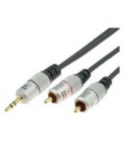 3.5mm -RCA GOLD PLATED CABLE 2.5M MALE
