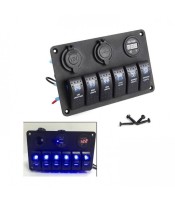SWITCH PANEL VOLTMETER USB FOR BOAT