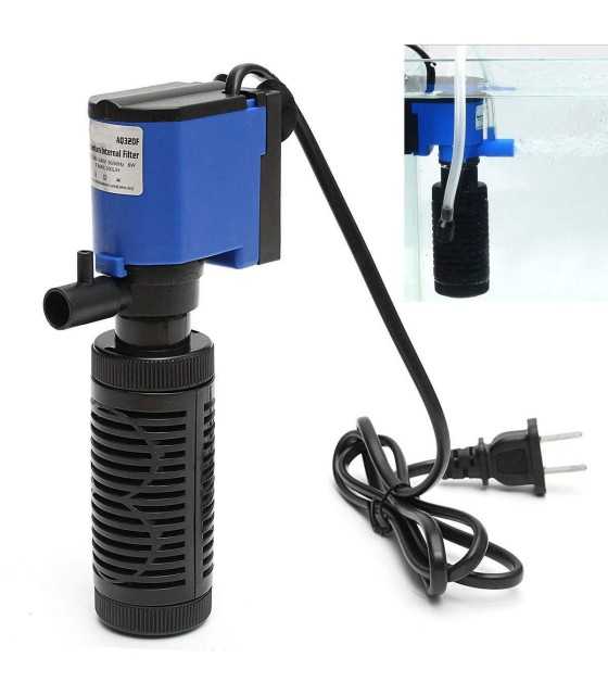 6W 1000L/H 220V Submersible Water Internal Filter Aquarium Fish Tank Pump Spray
