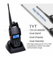 Преносима двулентова радиостанция TYT UV8000E 10W излъчваща мощност, кръстосан ретранслатор
