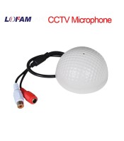 CCTV Mic for DVR - Ball Shape - White