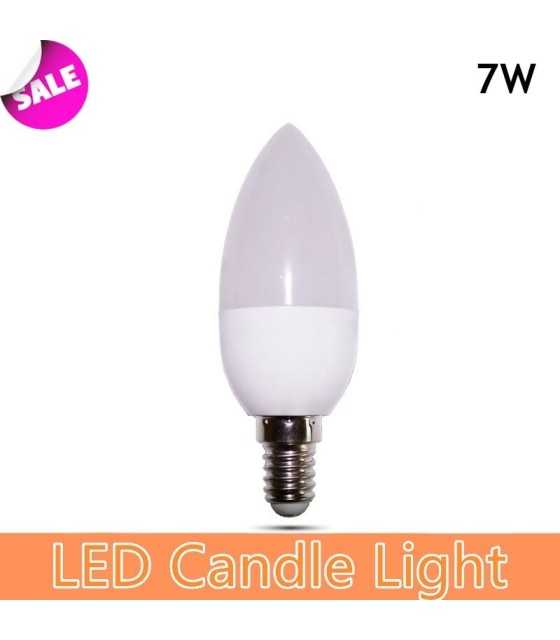 C37 Candle Shape LED Bulb 7W E27/E14 Base Ce RoHS Energy Saver Lamp