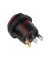 MINI ROCKER SWITCH 3P WITH LAMP ON-OFF 10A/250V IP65 RED