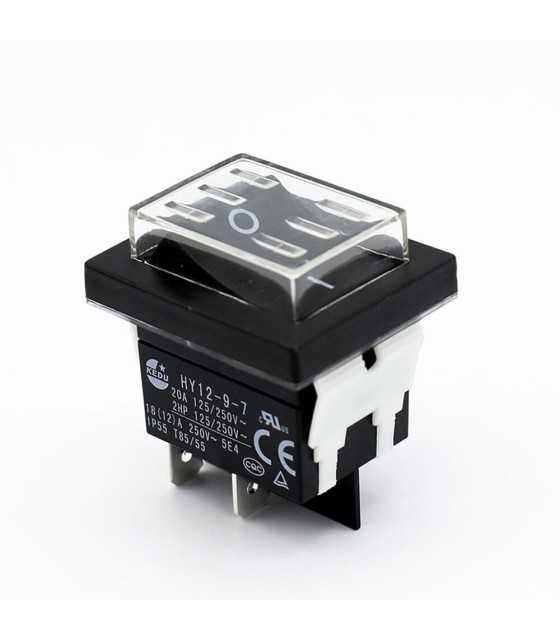 LARGE ROCKER SWITCH 4P WITHOUT LAMP ON-OFF 18(12)Α/250V WATERPROOF