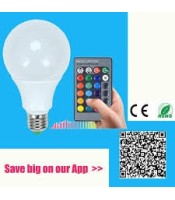(LED) light bulb E27 7W Globo 10675 with remote RGB