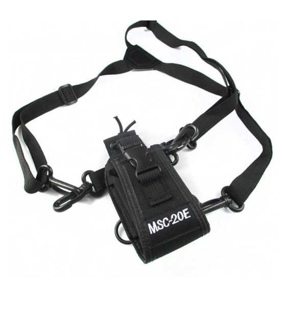 MSC-20E Portable Walkie Talkie Nylon Case Cover Handsfree Holder for Baofeng UV-XR UV-9R TYT Woxun Motorola Icom Radio MSC-20E