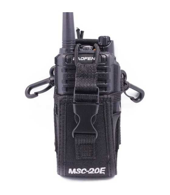 MSC-20E Pouch Case For Motorola Kenwood Walkie Talkie 2 Way Radio For BAOFENG UV82 UV8D UV6 GT-3