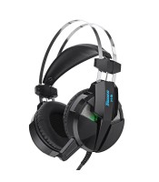 MISDE H9 Stereo Sound Gaming Headset with LED Light - Black