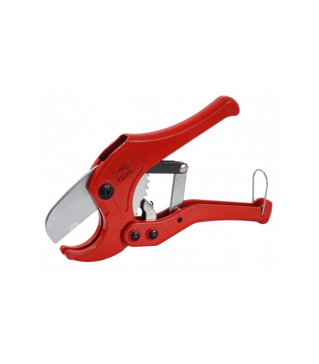 Pipe cutter for plastic pipes. Shear with ratchet by MGF Tools