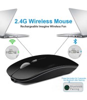 Wireless Mouse Computer Bluetooth Mouse Silent PC Mause Rechargeable Ergonomic Mouse