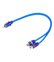 1-Male to 2-Female RCA Y-Adapter (1 FT) Cable (SKARRCA-1M2F)