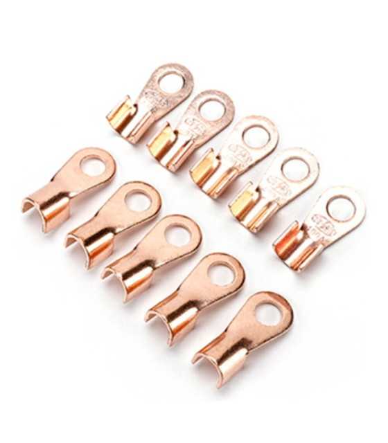 80pcs Copper Battery Cable Connector Terminal Open Lugs Wire Terminals