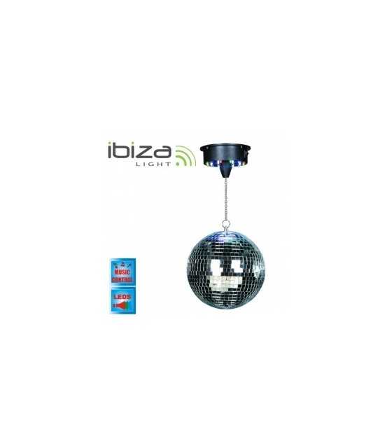 Ibiza Light DISCO1-30 mirror ball light set with LED and motor.