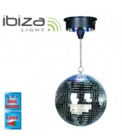 Ibiza Light DISCO1-30 mirror ball light set with LED and motor.