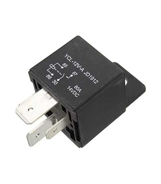 Relay Relays Heavy 12V 80A 80 AMP SPST for Car Truck Automotive Motorcycle