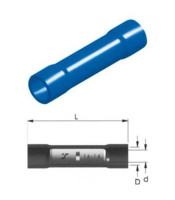 Съединител изолиран втулков /BV2/ СИН