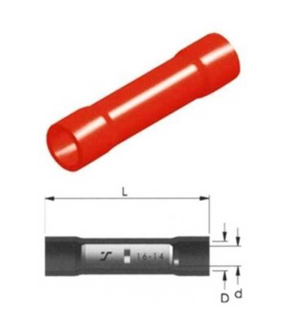 CABLE CONNECTOR INSULATED RED 1.5mm BC1V