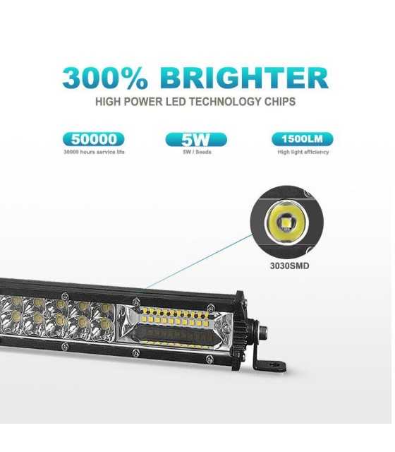 360W LED Bar Work Light For Offroad Truck Tractor LED Light Bar 4x4 12V 24V