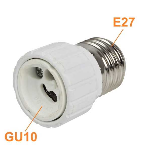 E27 to GU10 Lamp Socket Converter Adapter ABS 23056