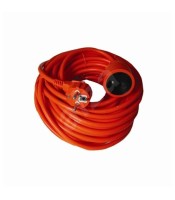 Solight Extension Cable, 1 socket, orange, 20m
