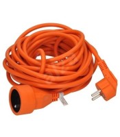 Extension Cable, 1 socket, orange, 10m