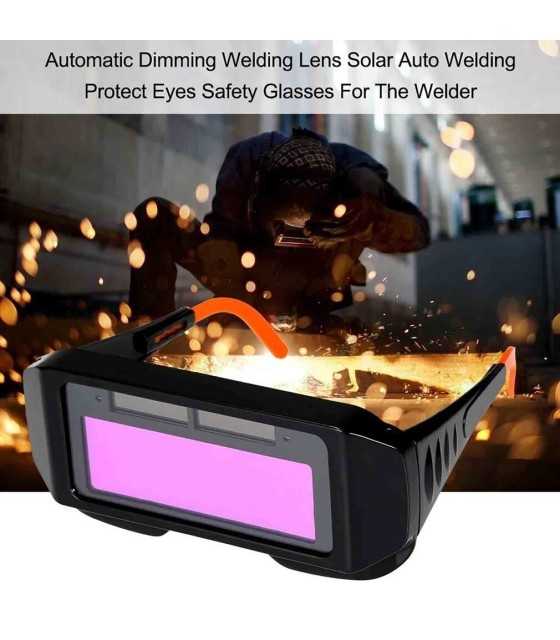 Solar automatic dimming glasses