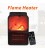 Portable Electric Ceramic Space Heater, Handy Plug-in Mini Heater with Remote Control, Digital Display Temperature Control