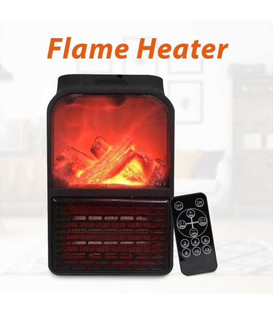 Portable Electric Ceramic Space Heater, Handy Plug-in Mini Heater with Remote Control, Digital Display Temperature Control