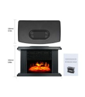 Mini Fireplace Electric Heater Furnace with Realistic 3D Flame