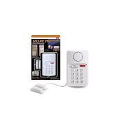 Security Keypad Door Alarm System With Panic Button For Home Shed Garage Caravan
