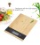Bamboo Wood Grain Scale, 5Kg Kitchen Scale, High Precision Electronic Baking Scale