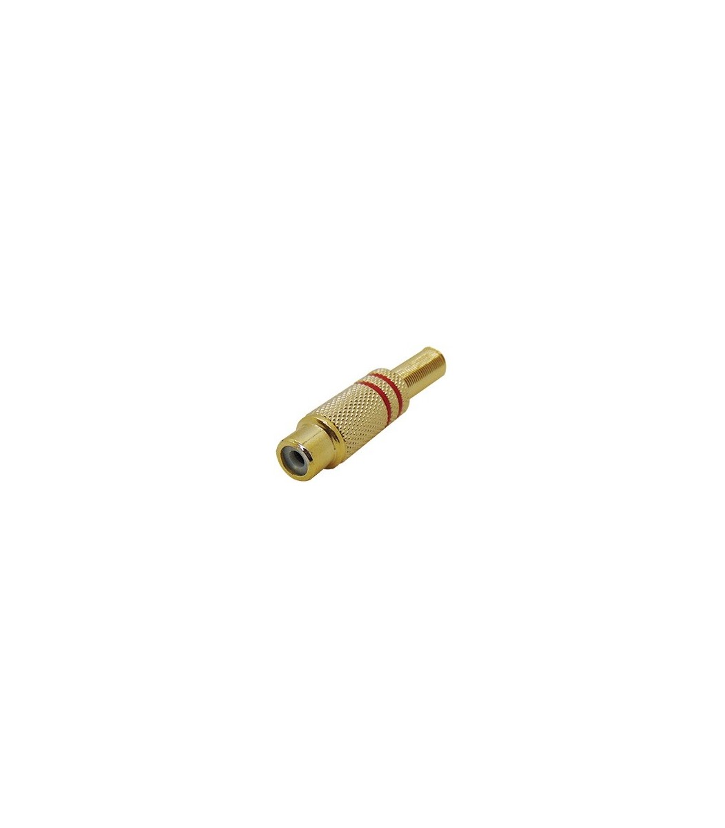 FEMALE RCA ZINC AND PTFE GOLD PLATED